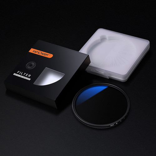 K&F Concept 72mm ND2-ND400 Blue Multi-Coated Variable ND Filter KF01.1404 - 4